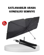 Katlanabilir Ön Cam Güneşliği Şemsiye – Her Araca Uygun Isı ve Işık Koruması - Görsel 5