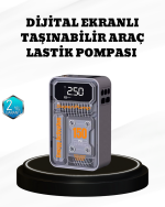 150 PSI Kablosuz Şarjlı Hava Pompası – LED Ekranlı ve Otomatik Kapanma Özellikli - Görsel 5