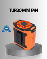 Turbo Mini Taşınabilir Fan – 100 Kademeli Dijital Hız Kontrolü ve Type-C Şarj - Görsel 5