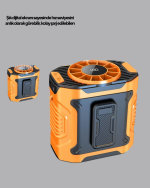 Turbo Mini Taşınabilir Fan – 100 Kademeli Dijital Hız Kontrolü ve Type-C Şarj - Görsel 4