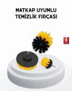 3’lü Matkap Temizlik Fırçası Seti – Banyo, Mutfak ve Araç Jantı İçin Etkili - Görsel 5