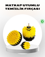 3’lü Matkap Ucu Fırça Seti – Derinlemesine Temizlik, Tüm Yüzeylerle Uyumlu - Görsel 5