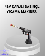 48V Kablosuz Yıkama Makinesi – 2 Pil, Köpük Tankı ve Ayarlanabilir - Görsel 5