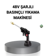 Kablosuz Basınçlı Yıkama Makinesi – 48V Güçlü Motor, 2 Pil ve Köpük Hazneli - Görsel 5