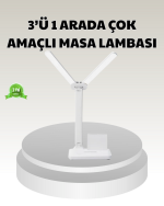 LED Işıklı Masa Lambası – Göz Yormayan, Kısılabilir ve Esnek Başlıklı - Görsel 5
