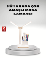 Kısılabilir LED Masa Lambası – Kalemlik ve Telefon Standlı, Göz Yormayan Işık - Görsel 5