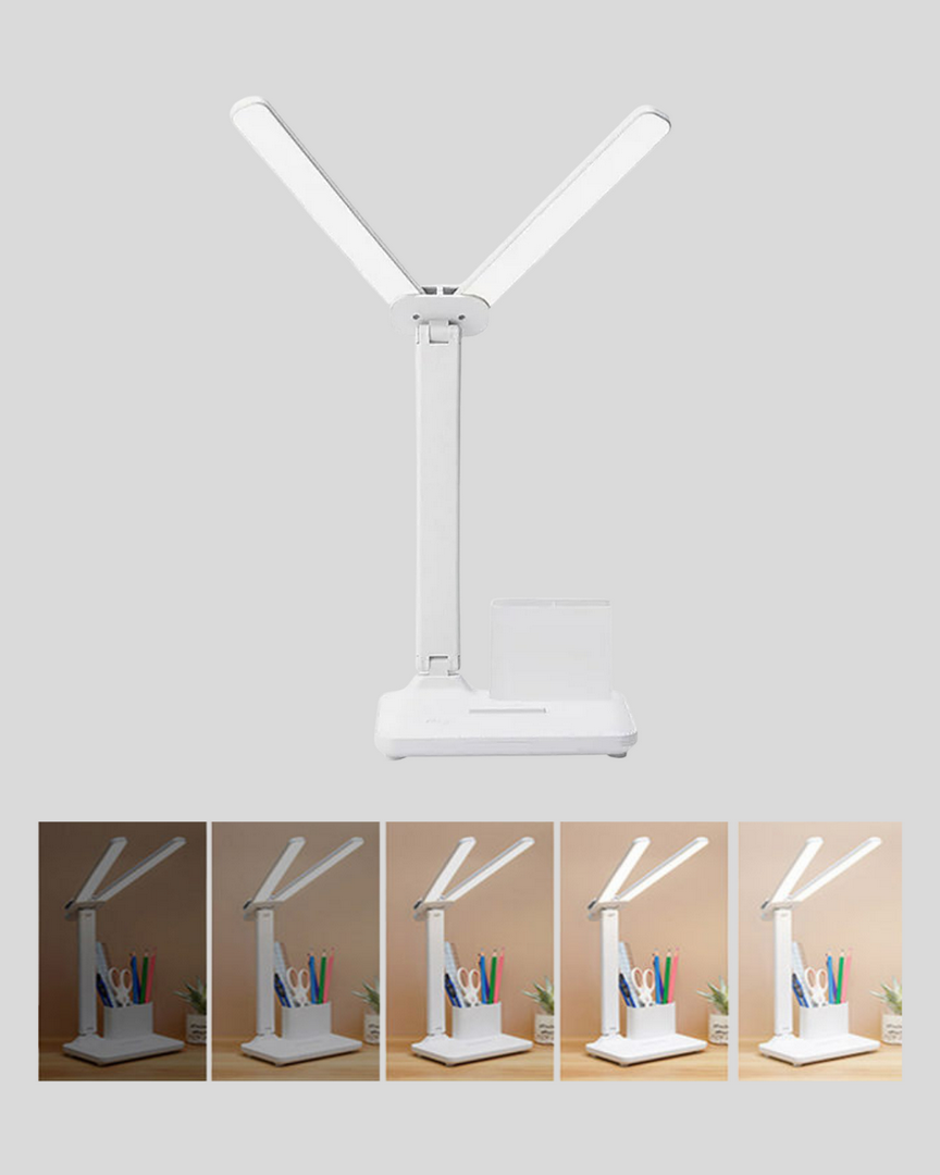 1240666_4-111.png Kısılabilir LED Masa Lambası – Kalemlik ve Telefon Standlı, Göz Yormayan Işık - Görsel 1
