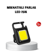 USB Type-C Şarjlı Mini Fener – Manyetik, Katlanabilir ve Şişe Açacaklı Tasarım - Görsel 5