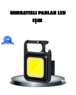 LED Mini Anahtarlık Fener – 1000 Lümen Güçlü Işık ve USB Type-C Şarjlı - Görsel 5