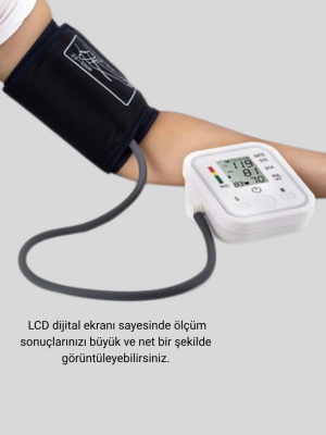 Üst Koldan Ölçüm Dijital Tansiyon Aleti – IHB Aritmi Uyarılı ve Çift Hafızalı (Kopya)