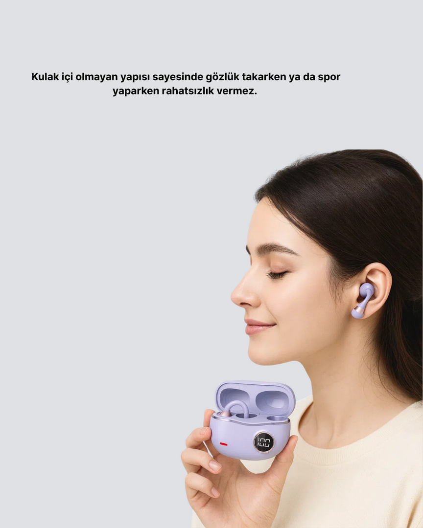 1240824_4-126.png Kulak Arkası Klipsli Bluetooth Kulaklık YXG10 Silikon Malzemeli Ergonomik - Görsel 1