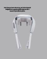 Titreşimli Boyun Masaj Cihazı Isı Terapili Şarjlı VNB-01 Ergonomik U Tasarım - Görsel 2