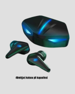 Tam Kablosuz Oyuncu Kulaklığı 5.0 Bluetooth LED Kontrollü - Görsel 2