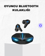 Oyuncu Bluetooth Kulaklık Tam Kablosuz Stereo LED Işıklı - Görsel 5