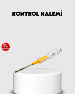 Neon Lambalı Elektrik Kontrol Kalemi Nikel Kaplama 110-220V - Görsel 5