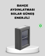 Solar Dış Mekan Aplik Su Geçirmez Dayanıklı LED Aydınlatmalı - Görsel 5