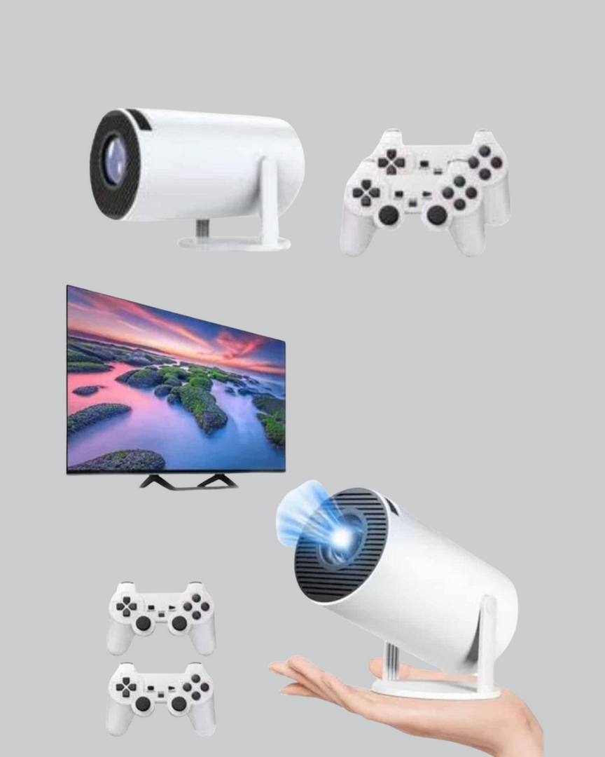 1241284_4-150.png Kablosuz Projeksiyon Cihazı 4K Destekli HDMI USB Oyun Uyumlu - Görsel 1