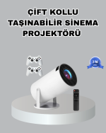Taşınabilir Projeksiyon Cihazı 4K Destekli Wi-Fi Kablosuz Ekran Yansıtma - Görsel 5