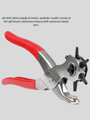 Delme Pensesi 6 Başlıklı Çok Amaçlı Paslanmaz Çelik Ergonomik