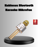 Kablosuz Karaoke Mikrofon USB AUX Destekli Parti ve Eğlence İçin - Görsel 5