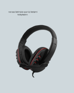 Kırmızı Gaming Headset Mikrofonlu Sağlam Kablolu Konforlu