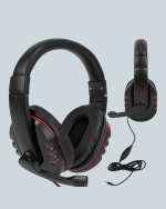 Kırmızı Gaming Headset Mikrofonlu Sağlam Kablolu Konforlu - Görsel 3