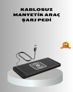 Manyetik Şarj Pedi 7.5W 10W 15W Hızlı Şarj Kaymaz Tabanlı - Görsel 5