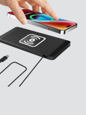 Manyetik Şarj Pedi 7.5W 10W 15W Hızlı Şarj Kaymaz Tabanlı