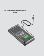 Manyetik Şarj Pedi 7.5W 10W 15W Hızlı Şarj Kaymaz Tabanlı - Görsel 4