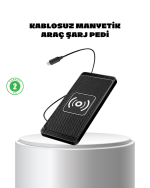 Manyetik Kablosuz Şarj Pedi 15W Hızlı Şarj Kaymaz Silikon Qi Destekli - Görsel 5