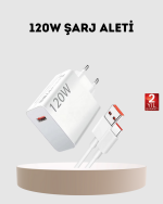 120W USB-C Şarj Adaptörü Süper Hızlı Şarj Güç Kaynağı Seti - Görsel 5