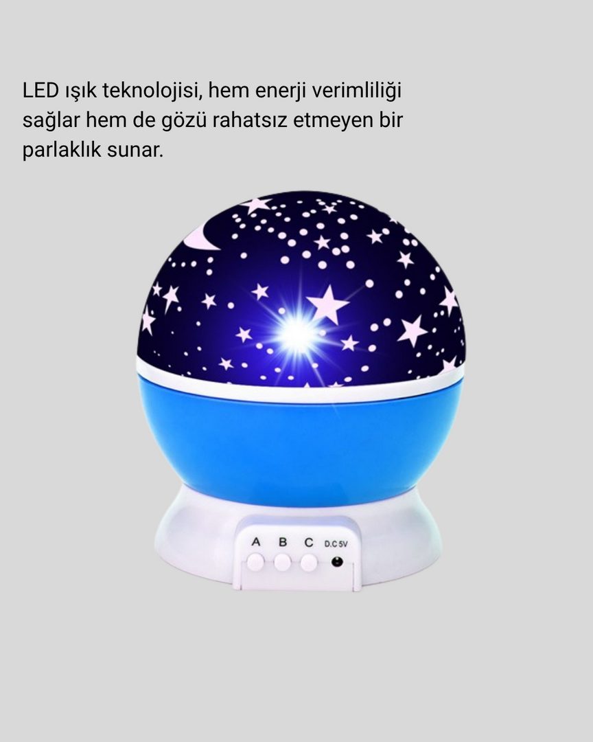1241374_4-155.png Renkli LED Gece Lambası 6 Işık Modlu Çocuk Odası Atmosfer Aydınlatma - Görsel 1