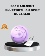 Bluetooth 5.3 S05 Kablosuz Kulaklık IPX4 Spor Uyumlu Suya Dayanıklı Stereo - Görsel 5