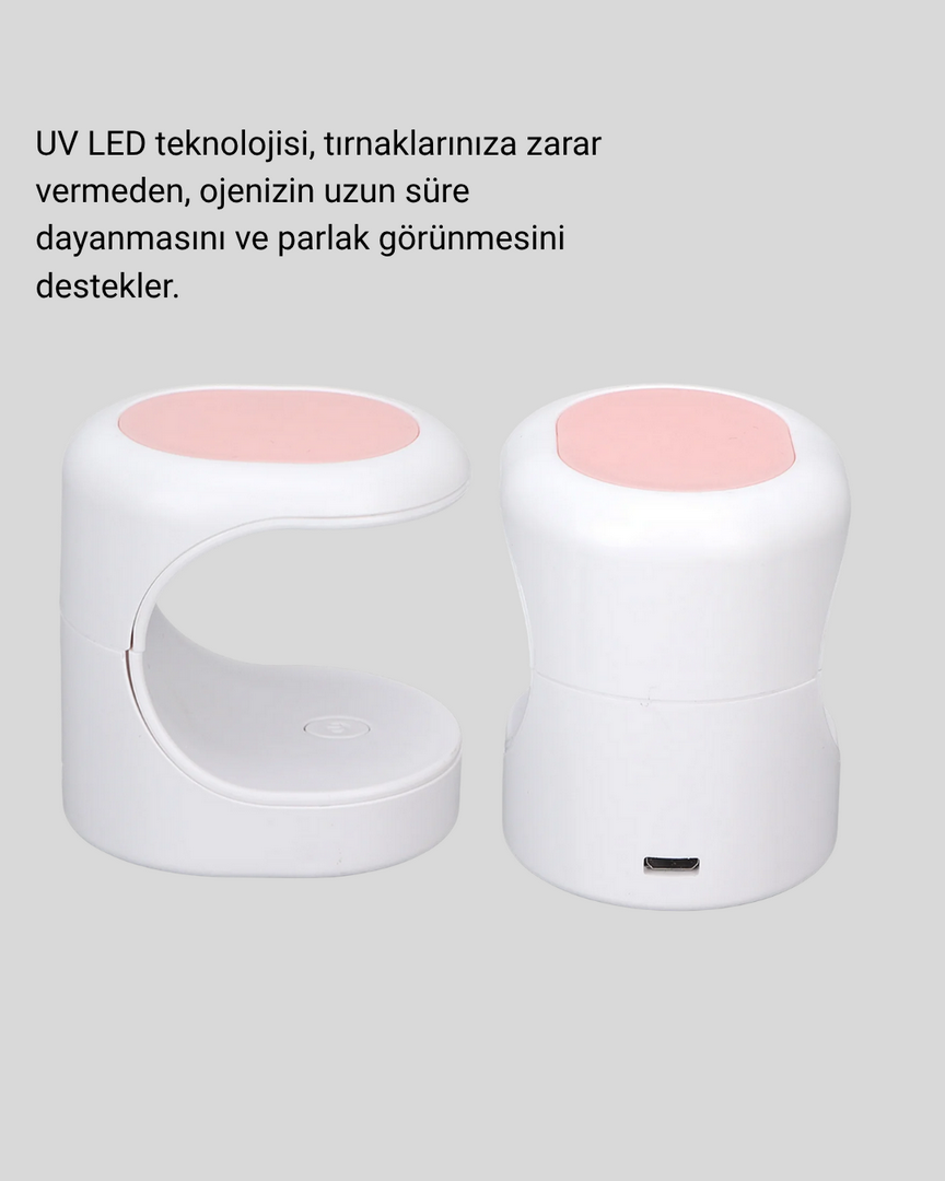 1242027_4-179.png Mini Oje Kurutma Cihazı 16W LED UV Hızlı Kurutma Taşınabilir Kompakt - Görsel 1