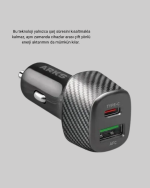 PD Destekli 38W Araç Şarj Başlığı Type-C + USB Çift Çıkış Hızlı Şarj