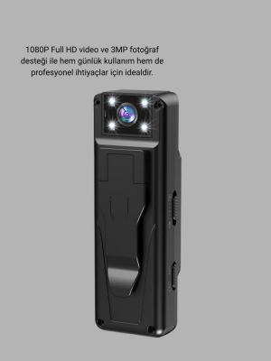 180 Derece Dönebilen Mini Kamera Full HD TFT Ekran Hareket Sensörlü