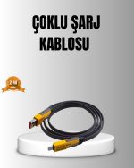 65W 4’ü 1 Arada Örgülü Hızlı Şarj Kablosu USB-C USB-A Çoklu Şarj Dayanıklı - Görsel 5