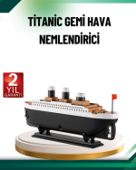 Buhar Efektli Titanik Gemi Oda Kokusu Difüzör LED Işıklı Nemlendirici - Görsel 5