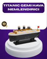 Titanik Gemi Tasarımlı LED Işıklı Hava Nemlendirici Buhar Efektli Oda Difüzörü - Görsel 5