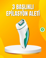 Şarjlı 3’ü 1 Arada VGR Epilatör LED Işıklı Suya Dayanıklı Hassas Bölge Epilasyon Makinesi - Görsel 5
