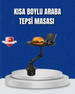 Ayarlanabilir Araç İçi Bardaklık Tepsisi 9 İnç Geniş Alan ve Telefon Standlı - Görsel 5