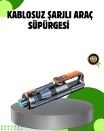 Şarjlı Kablosuz El Süpürgesi Yüksek Emiş Güçlü ve Çok Başlıklı - Görsel 5