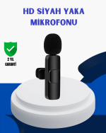 iPhone İçin Çift Mikrofonlu Telsiz Yaka Mikrofonu 360 Derece HD Ses - Görsel 5
