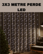 3x3 LED Şelale Perde Işık Kutlama ve Dekor Aydınlatması - Görsel 5