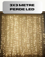 3x3 Perde LED Işık Şelale Model Özel Gün Dekoratif Aydınlatma - Görsel 5