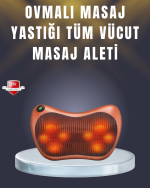 Çok Fonksiyonlu Boyun Bel Sırt Masaj Yastığı Araç İçi Uyumlu - Görsel 5
