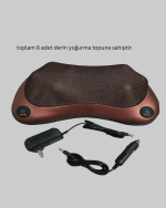 Ergonomik Derin Yoğurmalı Boyun Bel Sırt Masaj Cihazı Priz Çakmak Girişli - Görsel 4