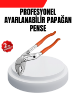 Ayarlanabilir Kurbağacık Pense Boru Anahtarı Çelik Malzeme - Görsel 5