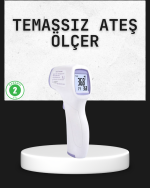 Temassız Termometre Hızlı Ölçüm Güvenli Dijital Ateş Ölçer - Görsel 5