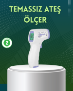 Kızılötesi Temassız Ateş Ölçer LCD Ekranlı Hassas Termometre - Görsel 5